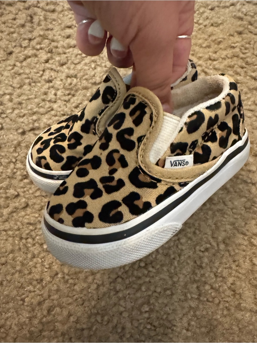 Vans Kids Leopard Slip-On Sneakers